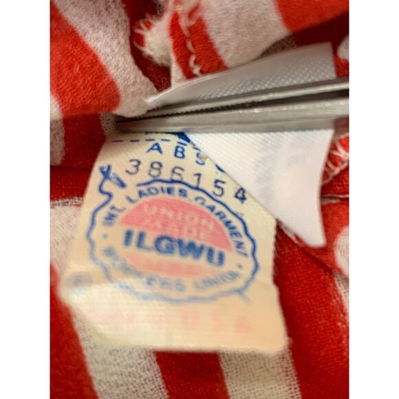 Vintage 80s Albert Nipon Red Striped Nautical Size 6 Dress RD10708 USA - Picture 4 of 12